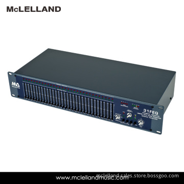 1X31 Mono 1/3 Octave Graphic Equalizer